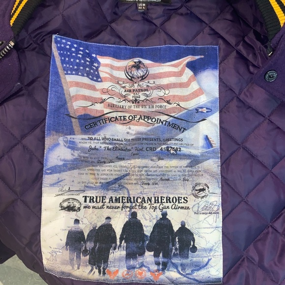 Purple TopGun Jacket Medium - Picture 4 of 4